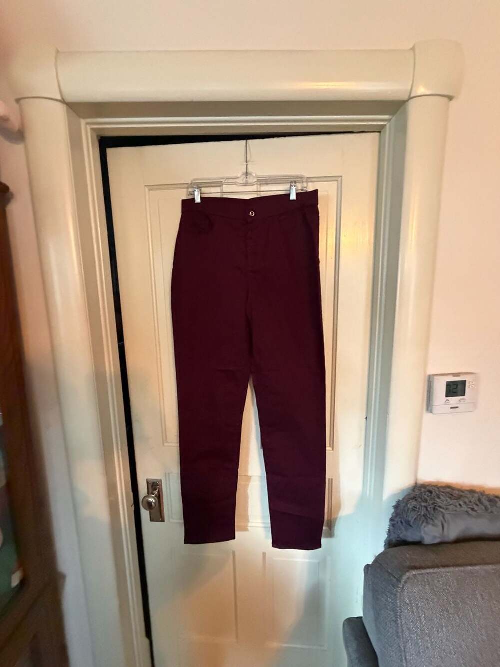Denim & Co. Burgundy Tapered Pants Size 12T